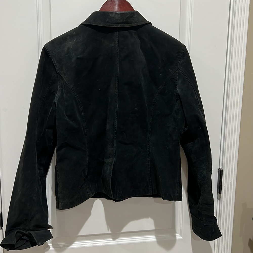 Washable Black Suede Short Jacket - image 4